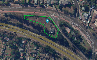 Site map for 245-247 Great Western Highway South Wentworthville