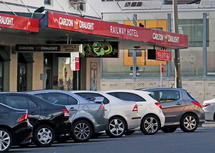Parking in Lidcombe town centre