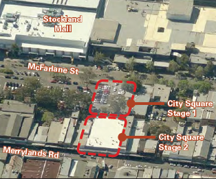 Merrylands Civic Square map