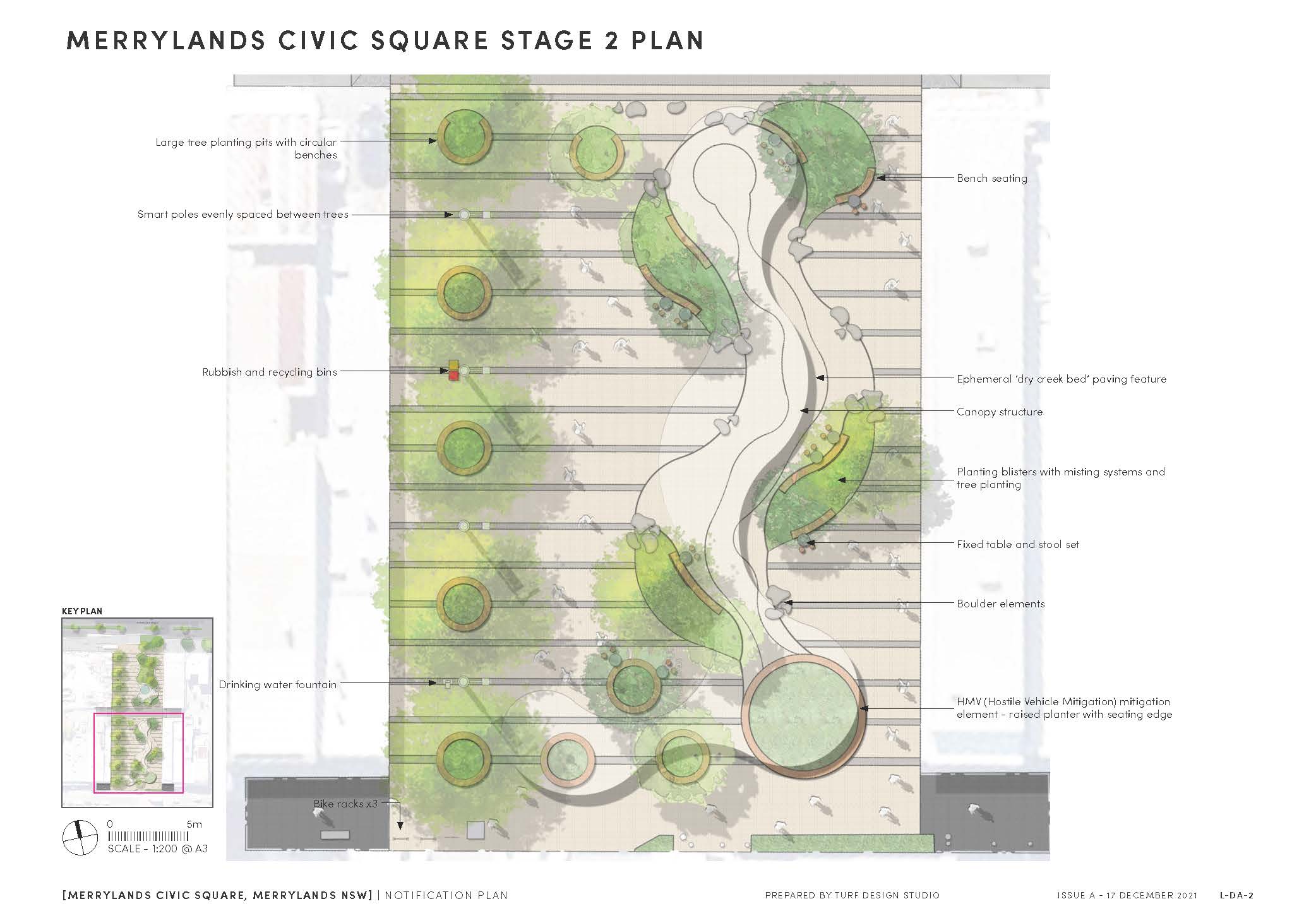 Plan for the proposed Merrylands Civic Square plan - Stage 2