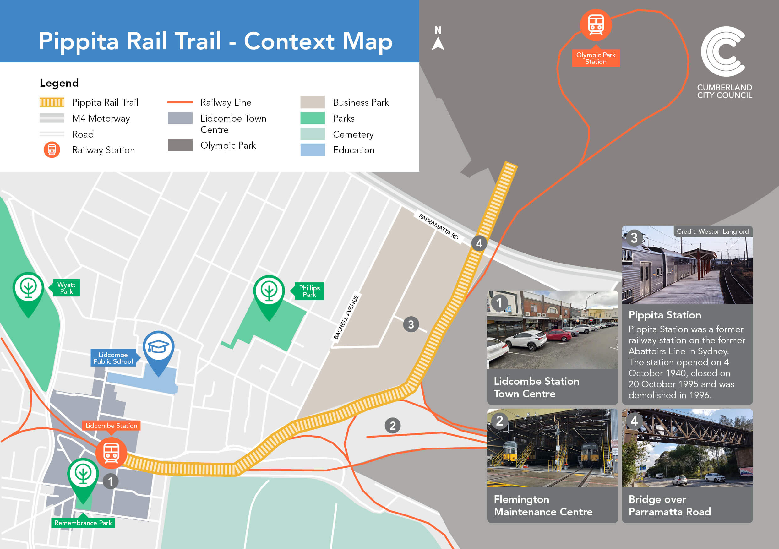 Pippita Rail Trail map